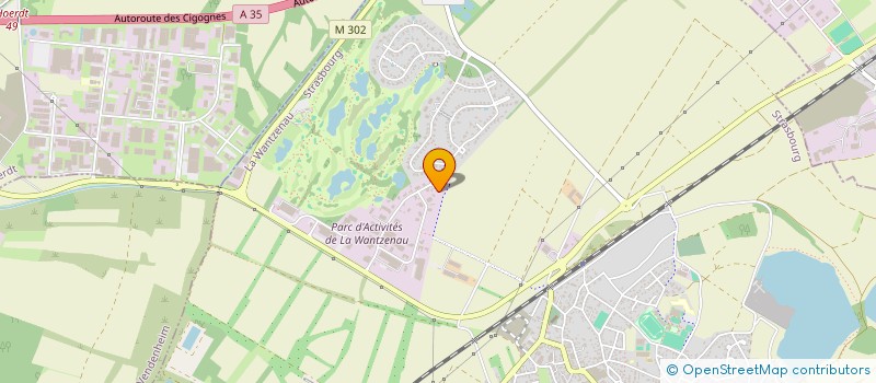 localisation de l'entreprise OPALINE 17  LA WANTZENAU