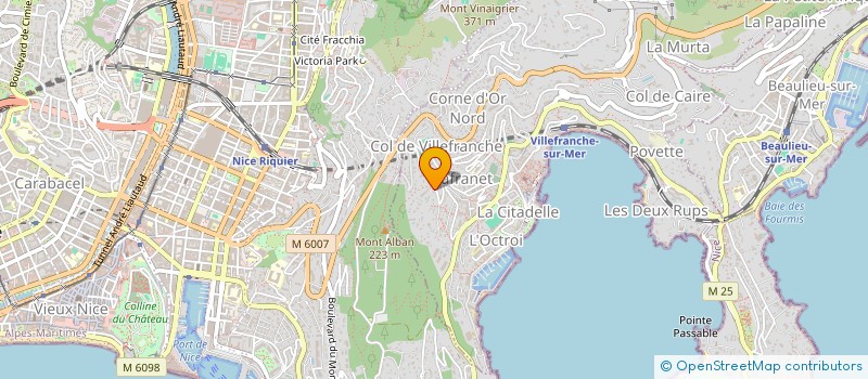 localisation de l'entreprise OPALINE à VILLEFRANCHE-SUR-MER