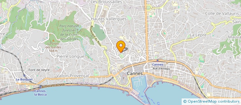 localisation de l'entreprise OPALINE  CANNES