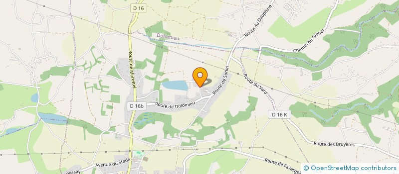 localisation de l'entreprise OPALINE  LA CHAPELLE-DE-LA-TOUR