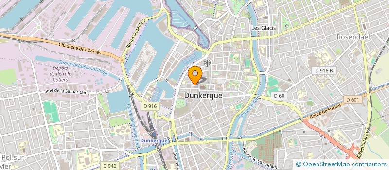 localisation de l'entreprise OPALINE à DUNKERQUE