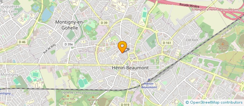 localisation de l'entreprise OPALINE à HENIN-BEAUMONT