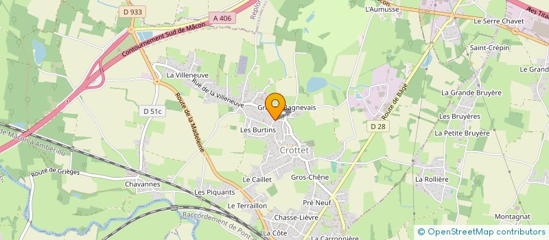 localisation de l'entreprise OPALINE  CROTTET