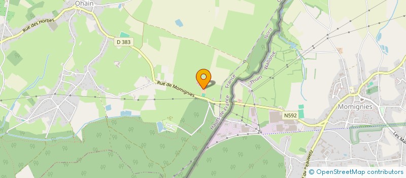 localisation de l'entreprise OPALINE  OHAIN