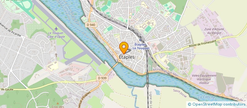 localisation de l'entreprise OPALINE BEAUTE à ETAPLES