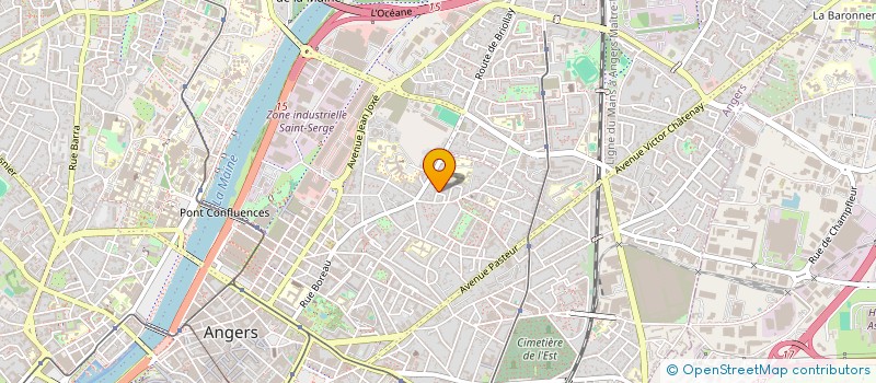 localisation de l'entreprise OPALINE GESTION à ANGERS