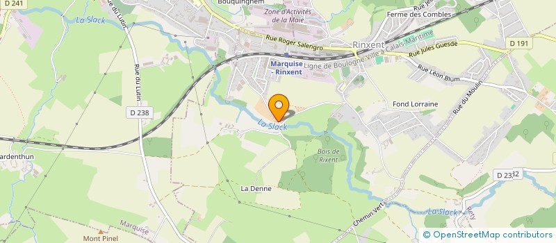 localisation de l'entreprise OPALINE HOLDING  RINXENT