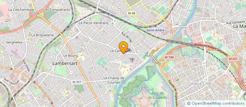 localisation de l'entreprise OPALINE IMMO à LAMBERSART