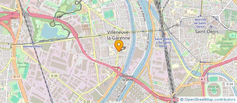 localisation de l'entreprise OPALINE STRUCTURE  VILLENEUVE-LA-GARENNE