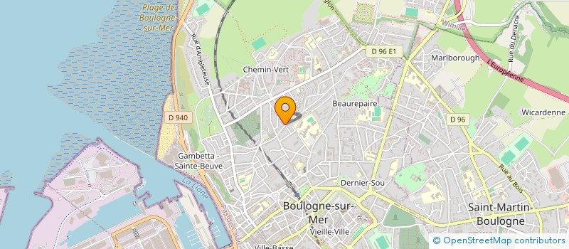 localisation de l'entreprise OPALINES INFORMATIQUE à BOULOGNE-SUR-MER