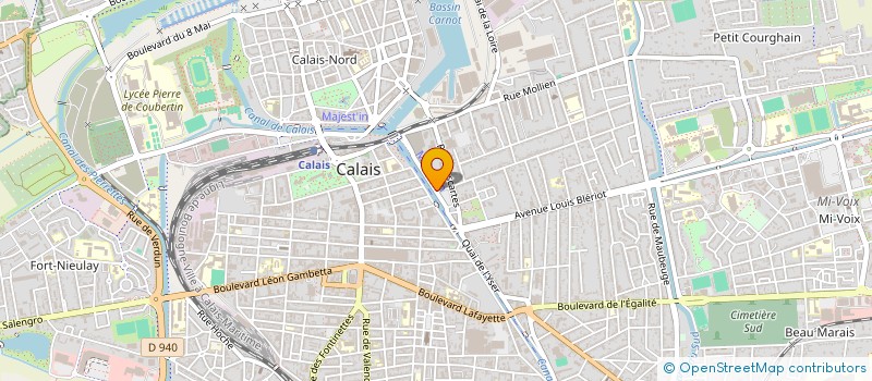 localisation de l'entreprise OPALOGIA HABITAT, SOCIETE DE COORDINATION  CALAIS