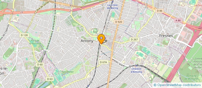 localisation de l'entreprise OPALYNE à ANTONY