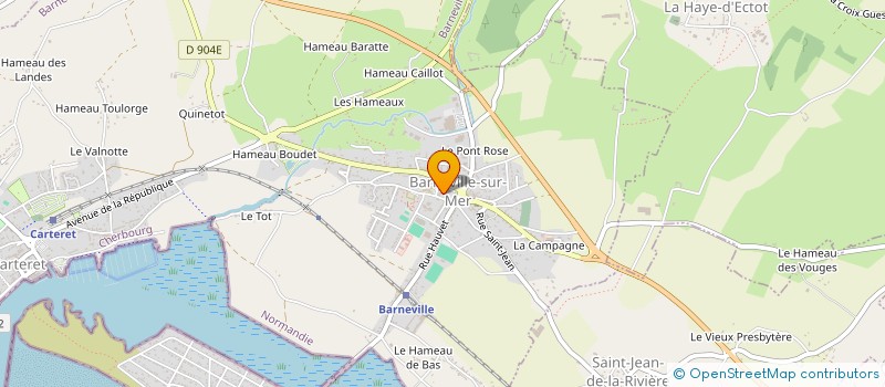 localisation de l'entreprise OPALYNNE à BARNEVILLE-CARTERET