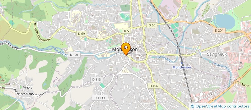 localisation de l'entreprise OPALYS  MONTBRISON