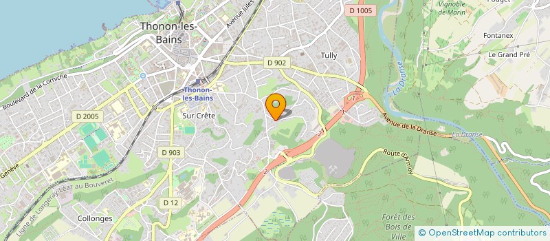localisation de l'entreprise OPB STRUCTURE à THONON-LES-BAINS