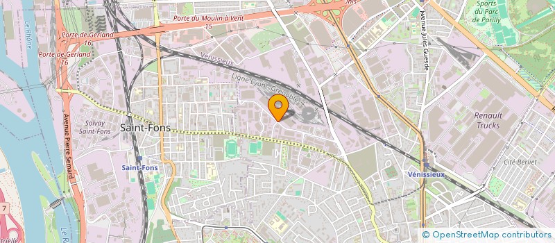 localisation de l'entreprise OPC CARS 69  VENISSIEUX