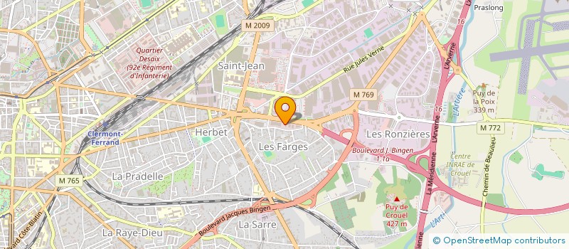 localisation de l'entreprise OPCALIA AUVERGNE  CLERMONT-FERRAND