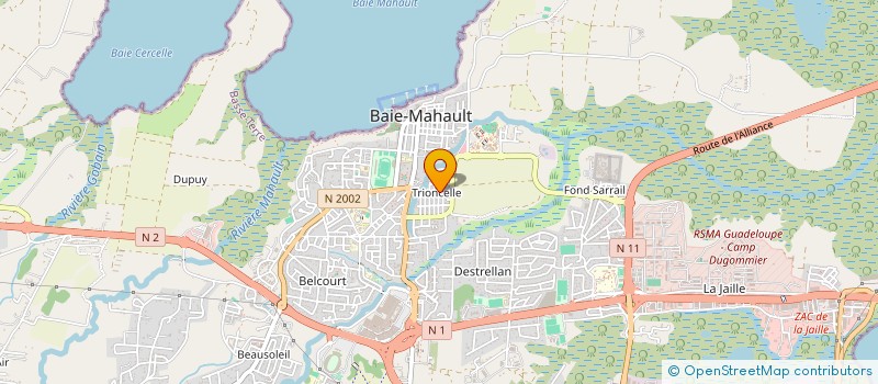 localisation de l'entreprise OPCET SARL à BAIE MAHAULT