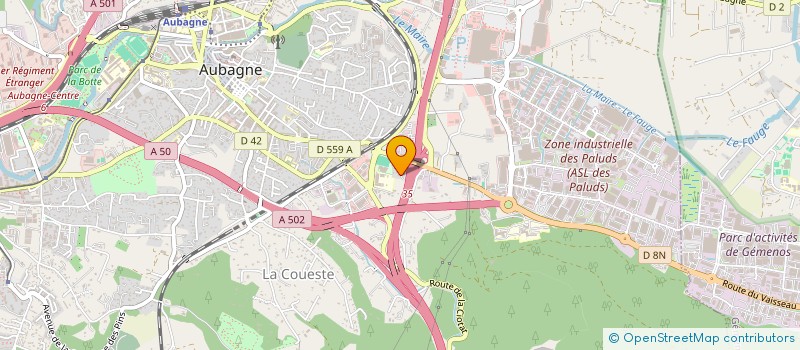 localisation de l'entreprise OPCO LE MAS DE L'ETOILE à AUBAGNE