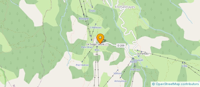 localisation de l'entreprise OPCO MARMOTEL à UVERNET-FOURS