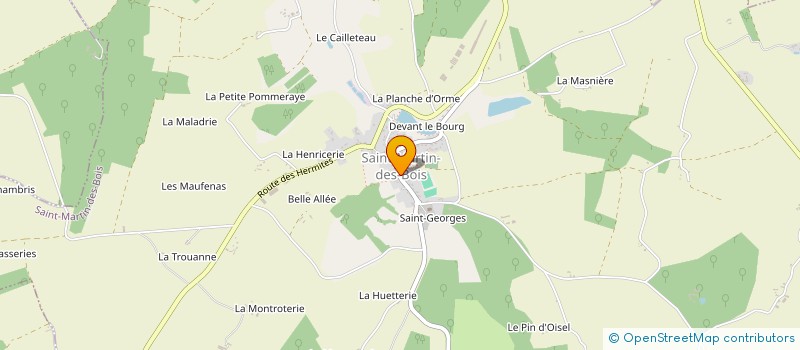 localisation de l'entreprise OPE SERVICES à SAINT-MARTIN-DES-BOIS