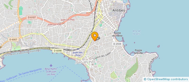 localisation de l'entreprise OPEB à ANTIBES