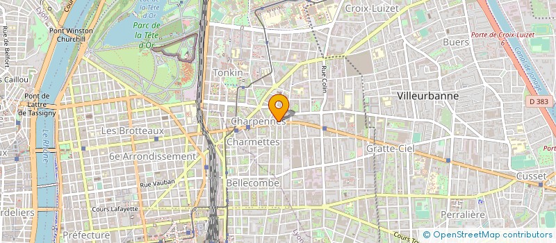 localisation de l'entreprise OPECOM à VILLEURBANNE