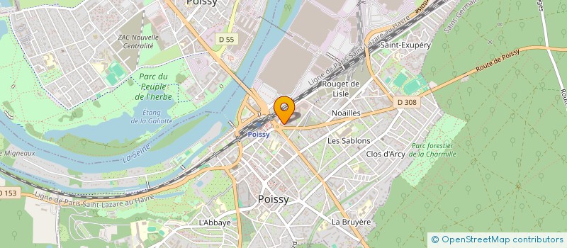 localisation de l'entreprise OPEL FRANCE  POISSY