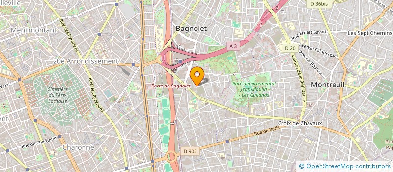 localisation de l'entreprise OPELEC à BAGNOLET