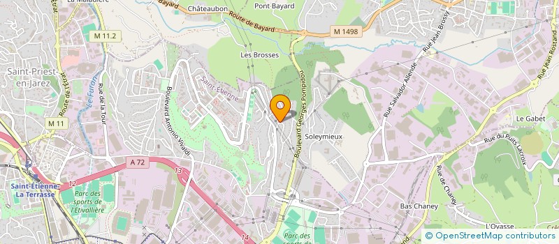 localisation de l'entreprise OPEMA à SAINT-ETIENNE