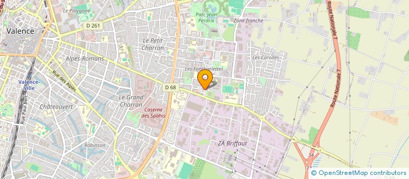 localisation de l'entreprise OPEMM à VALENCE