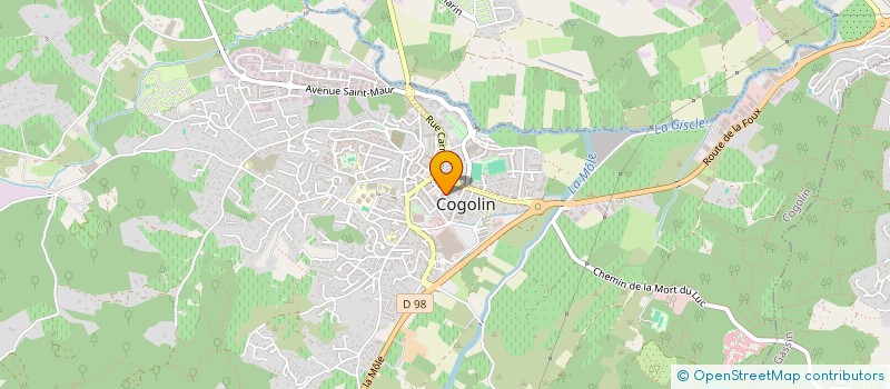localisation de l'entreprise OPEN 3D  COGOLIN