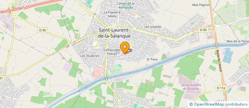 localisation de l'entreprise OPEN 66  SAINT-LAURENT-DE-LA-SALANQUE