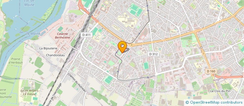 localisation de l'entreprise OPEN à ANGERS
