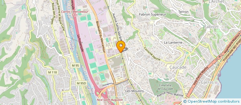 localisation de l'entreprise OPEN APP à NICE