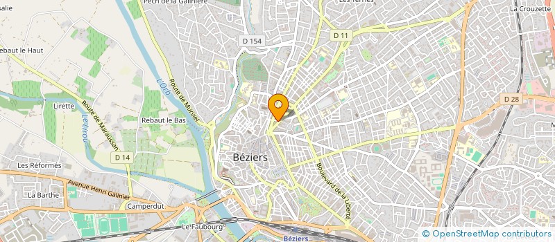 localisation de l'entreprise OPEN ASSURANCE 34  BEZIERS