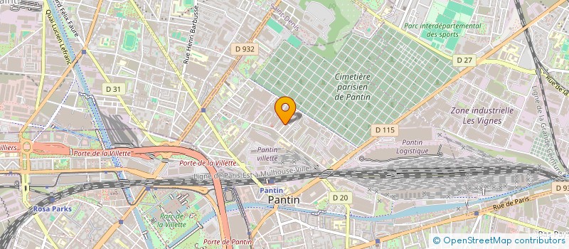 localisation de l'entreprise OPEN' B PARIS à PANTIN