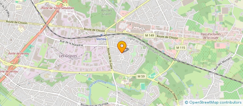 localisation de l'entreprise OPEN BARRE  VERTOU