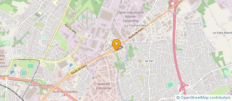 localisation de l'entreprise OPEN BIO à NANTES