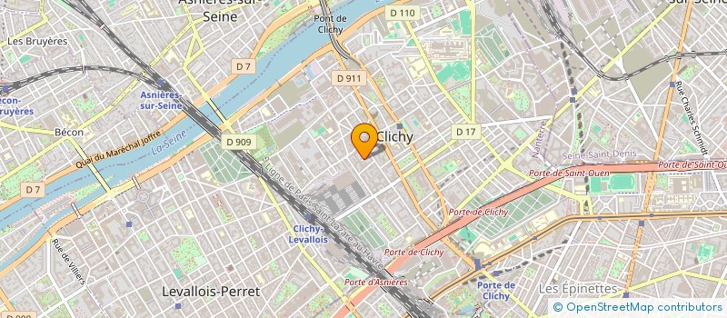 localisation de l'entreprise OPEN BIZ DEV à CLICHY
