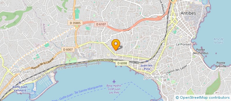 localisation de l'entreprise OPEN BOOK DMC  ANTIBES