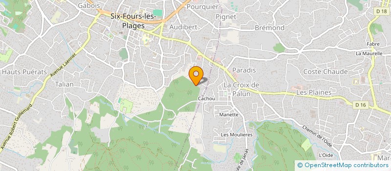 localisation de l'entreprise OPEN BOXE KICK BF  SIX-FOURS-LES-PLAGES