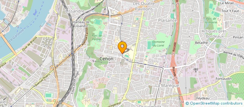 localisation de l'entreprise OPEN CARS à CENON