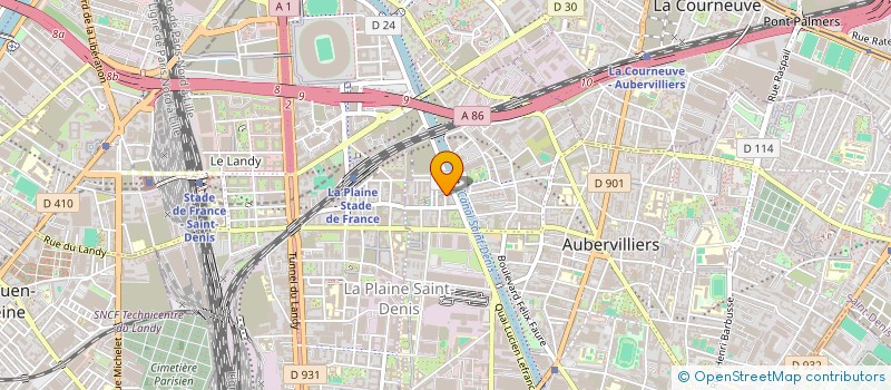 localisation de l'entreprise OPEN CERCLE  AUBERVILLIERS