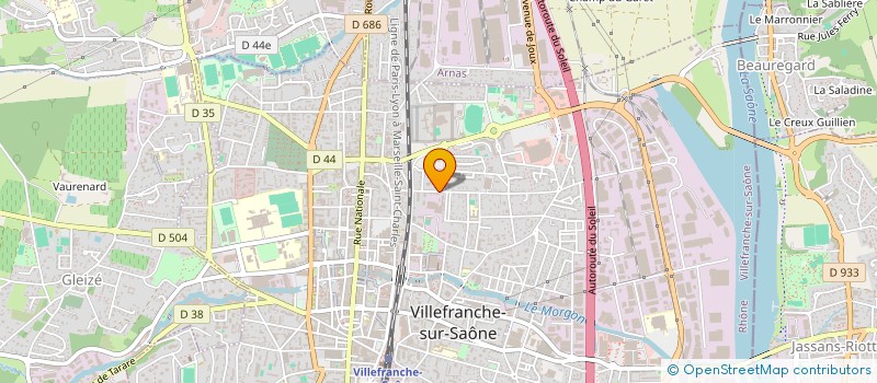localisation de l'entreprise OPEN CLOSE INDUSTRIE à VILLEFRANCHE-SUR-SAONE