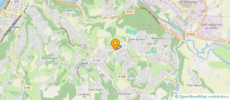 localisation de l'entreprise OPEN'COM 1 à VIENNE