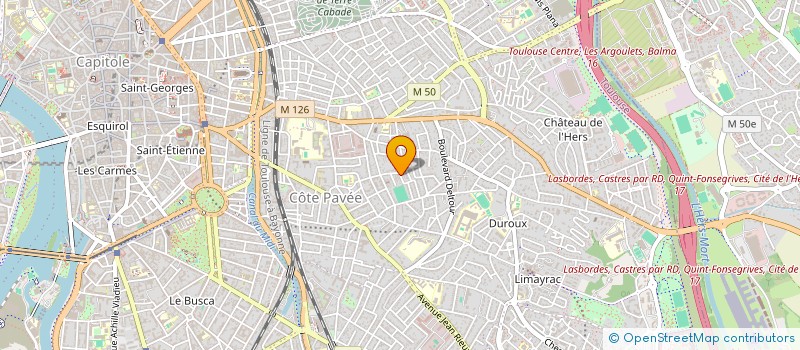 localisation de l'entreprise OPEN'COM  TOULOUSE
