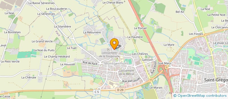 localisation de l'entreprise OPEN COMPUTER à MONTGERMONT