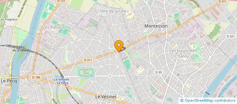 localisation de l'entreprise OPEN CONFORT à LE VESINET