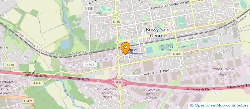 localisation de l'entreprise OPEN CONSEIL IT à BUSSY-SAINT-GEORGES